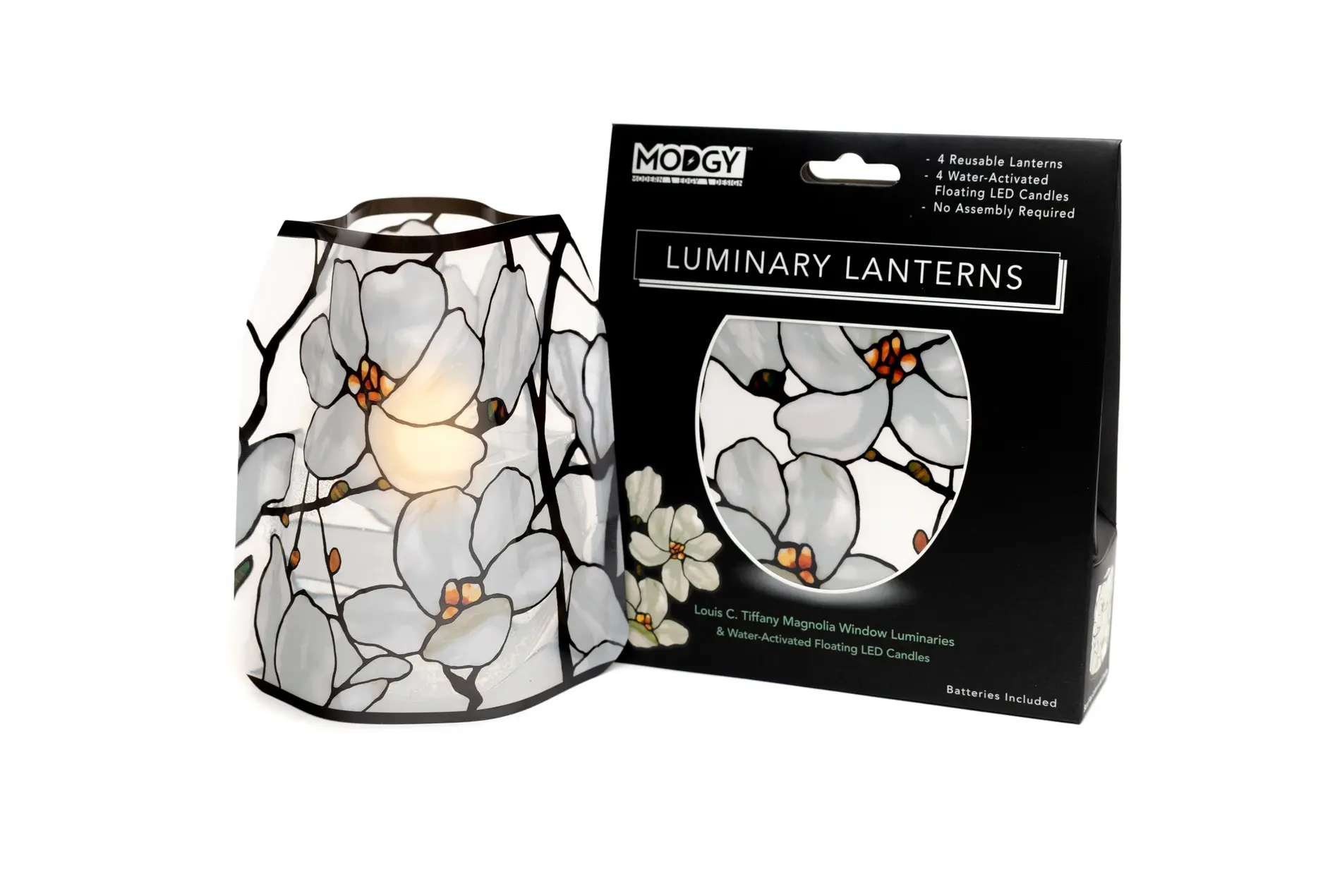 Luminary Lantern  - Louis C. Tiffany Magnolia Window