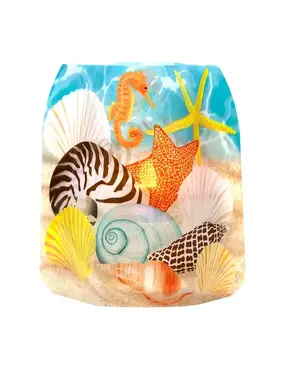 Luminary Lantern - Shelly Seashell Beach Design