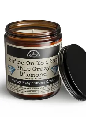 Shine On You Bat Shit Crazy Diamond Soy Candle 9oz