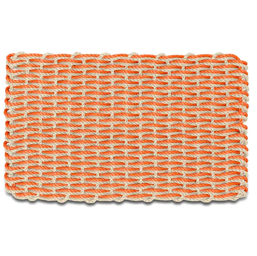 Cord Mats - Light Double Weave Orange & Light Tan 18" x 30"