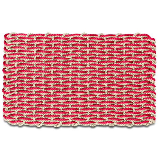 Cord Mats - Light Double Weave Red & Light Tan 18" x 30"