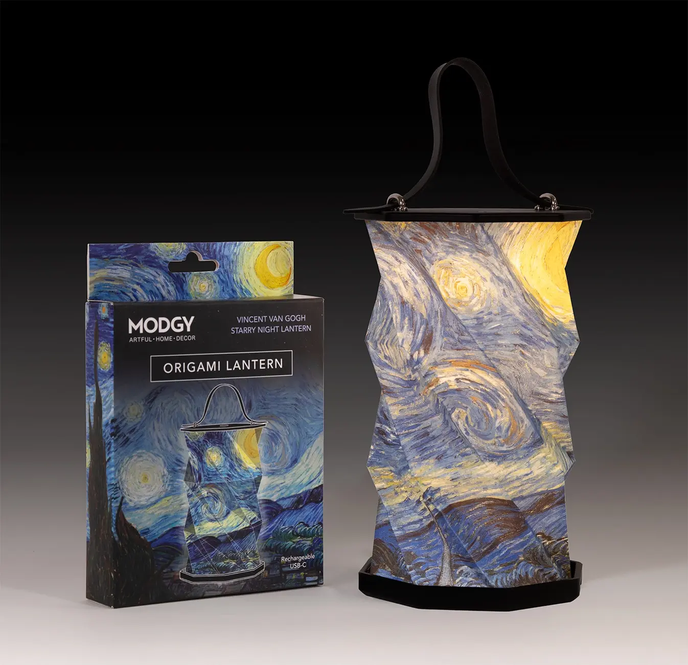 Origami Lantern - Vincent Van Gogh Starry Night