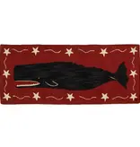 Whale Runner - Red & Black 2.5' X 6'