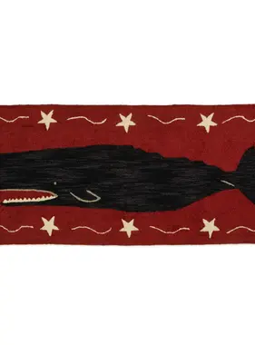 Whale Runner - Red & Black 2.5' X 6'