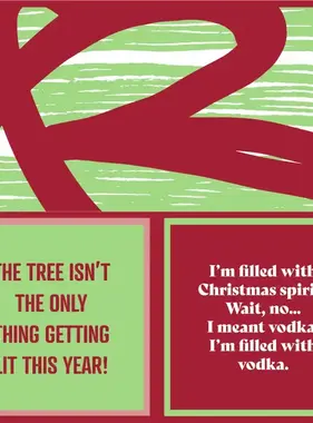 Cocktail Napkin - Xmas Spirit - 20 Ct/3Ply