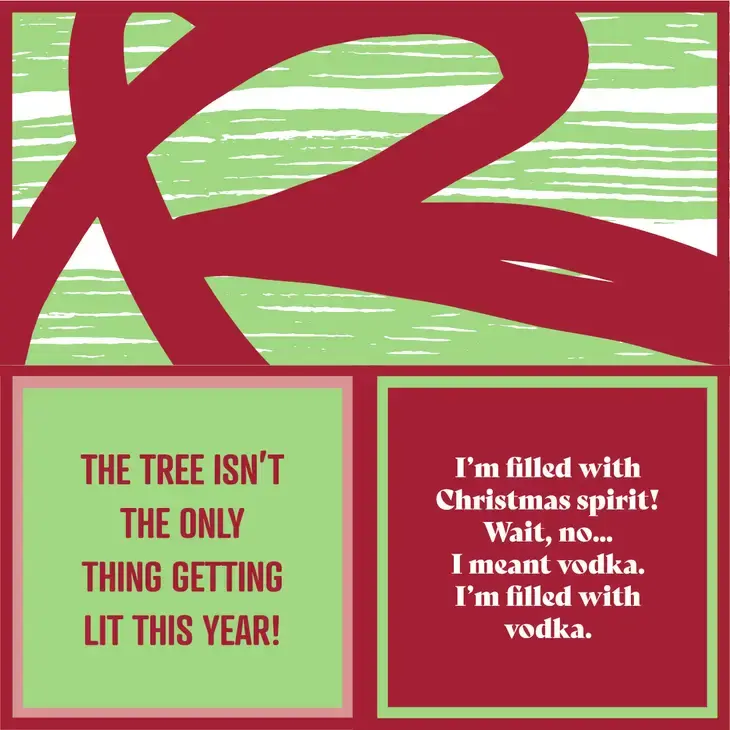 Cocktail Napkin - Xmas Spirit - 20 Ct/3Ply