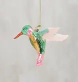 Glass Ornament - Hummingbird