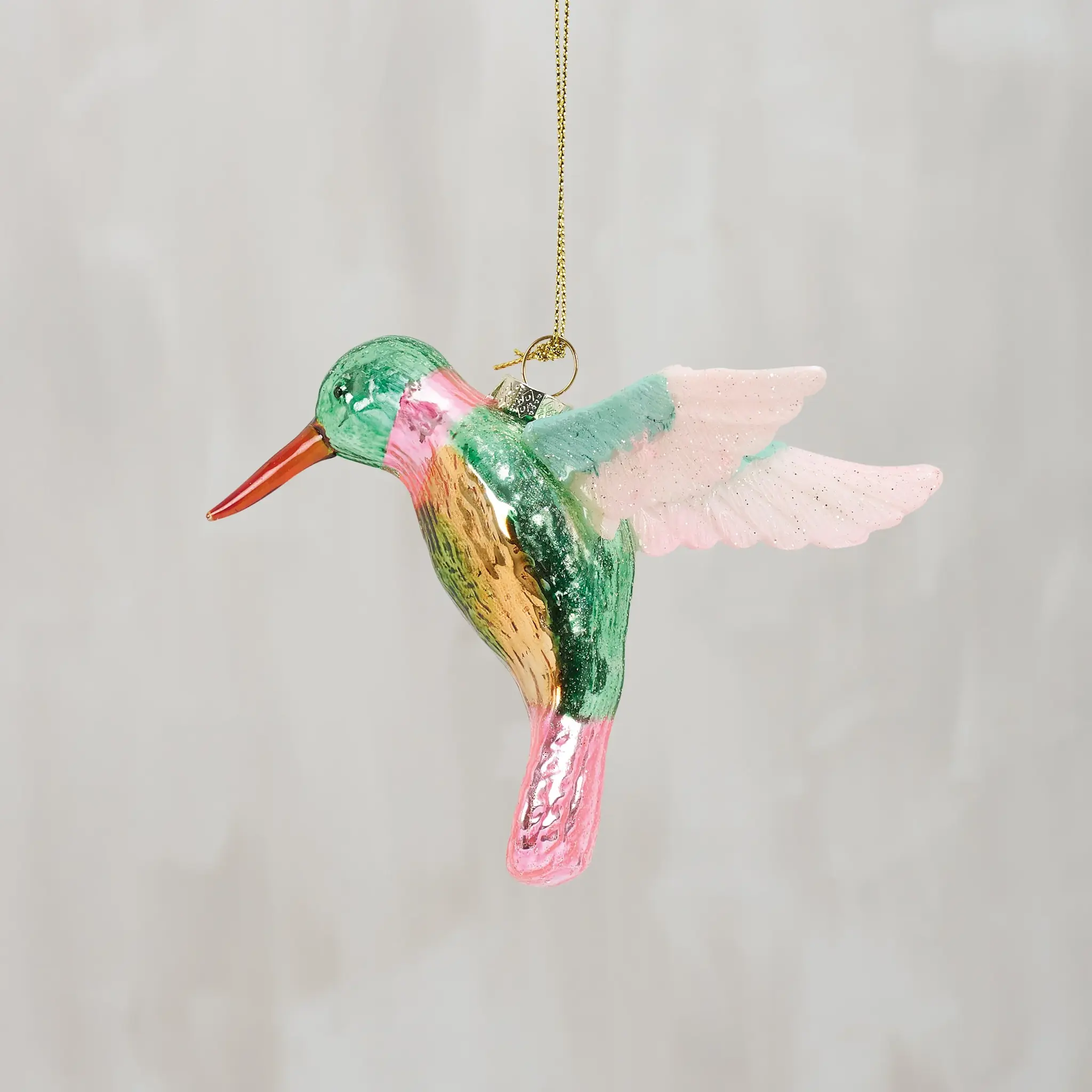 Glass Ornament - Hummingbird