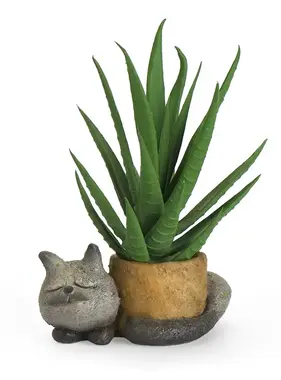 Baby Sleepy Kitty Mini Cat Planter