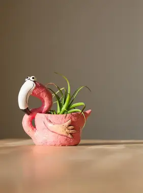 Fiona the Flamingo Planter