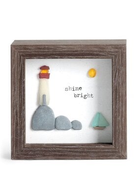 Shine Bright Lighthouse Shadow Box 4 x 4