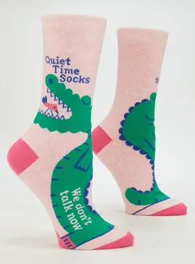 Quiet Time Socks. We Don't Talk Now. Women's Socks