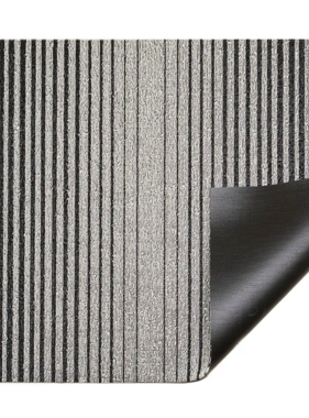 Chilewich Domino Shag Mat Black / White Doormat (18" x 28")