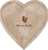 Love You Beach - 4" Wood Keepsake Dish