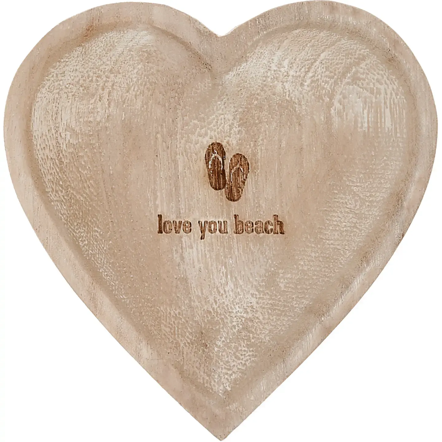 Love You Beach - 4" Wood Keepsake Dish