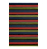 Ribbon Stripe Shag Mats - Limelight 18" x 28"