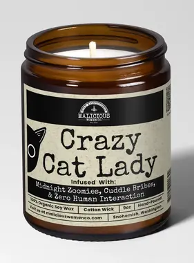 Crazy Cat Lady Soy Candle 9oz