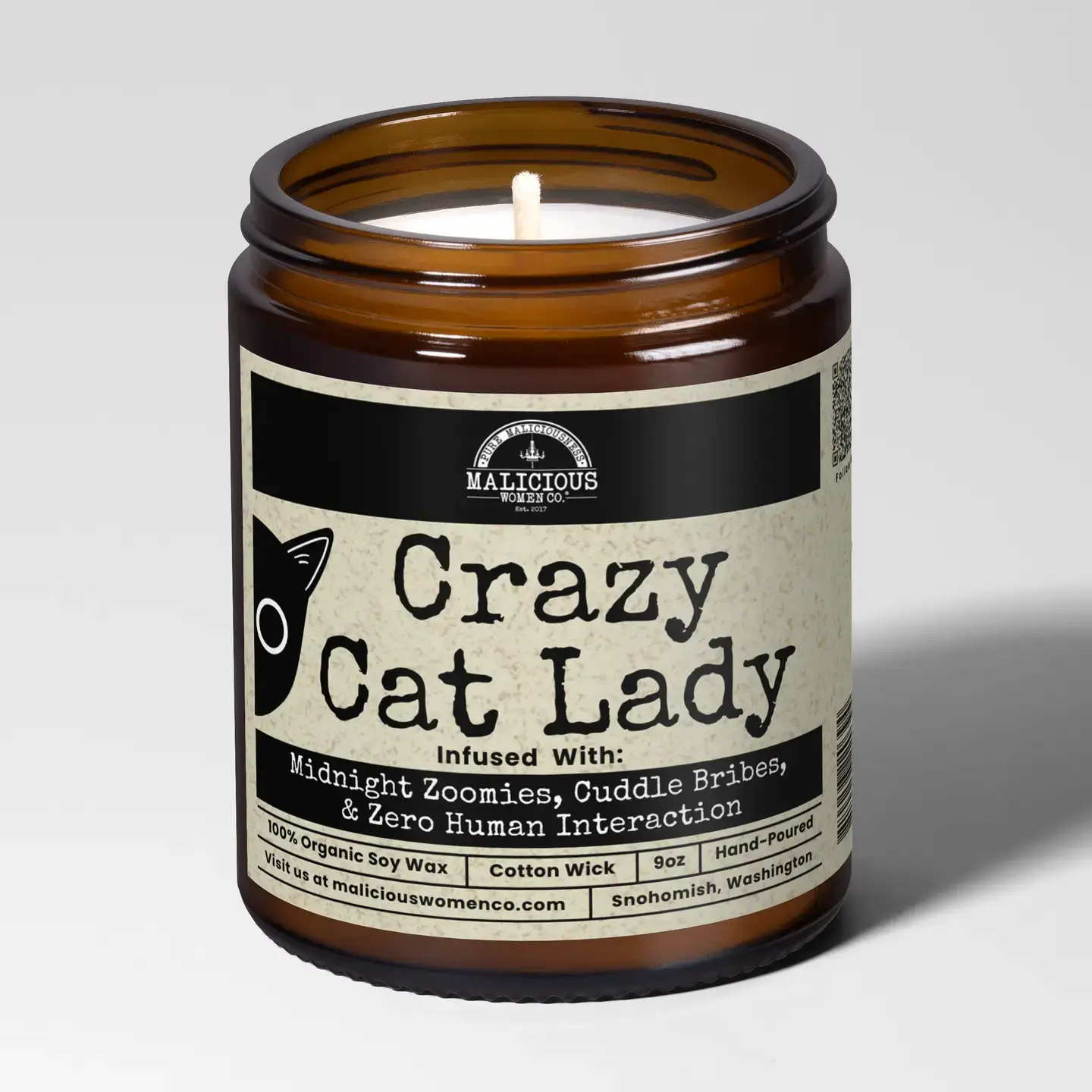 Crazy Cat Lady Soy Candle 9oz