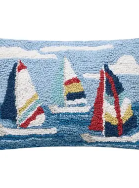 Regatta Sails Hook Pillow 12"x 8"