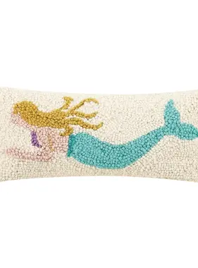 Mermaid Hook Pillow 12" x 5"