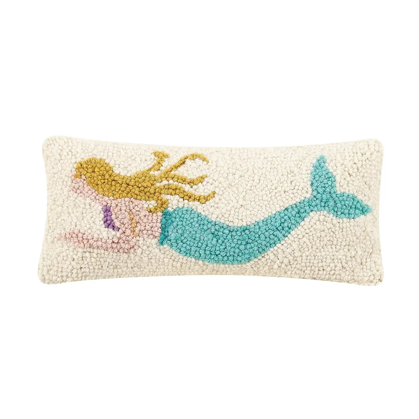 Mermaid Hook Pillow 12" x 5"