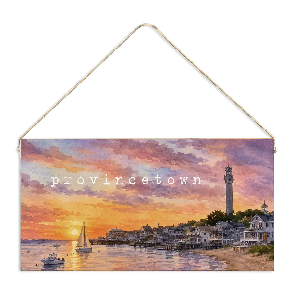 Twine Sign - Provincetown Seascape