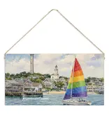 Twine Sign - Provincetown Pride Sailboat
