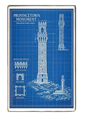 XL Block Provincetown Monument Blueprint