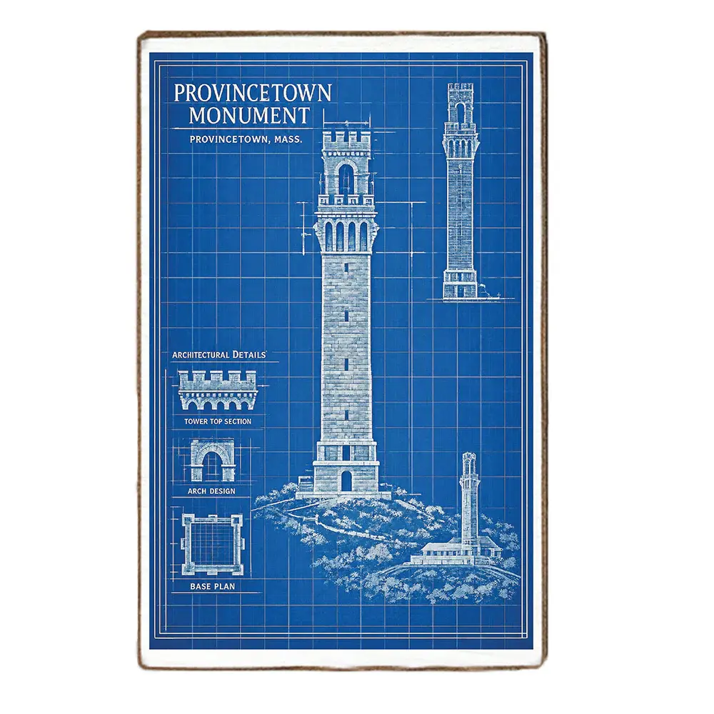 XL Block Provincetown Monument Blueprint