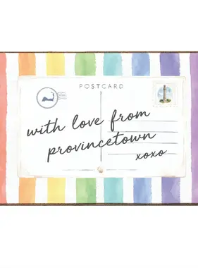 XL Block Provincetown Pride Postcard