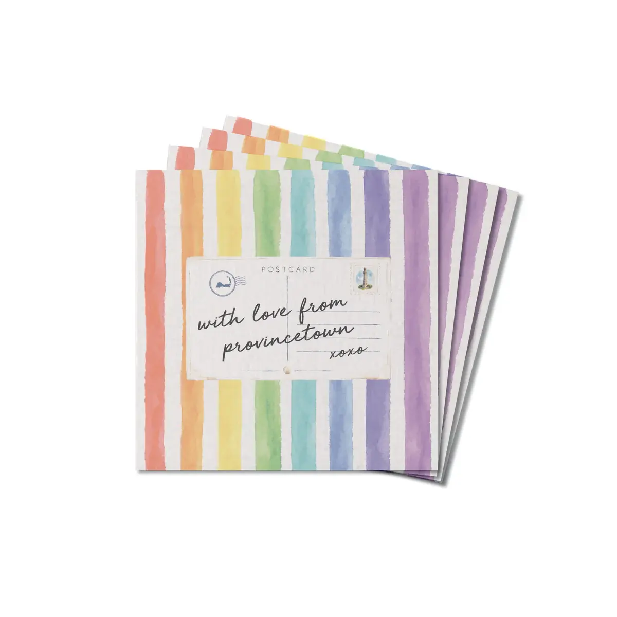 Coaster Wood -  Provincetown Pride Postcard