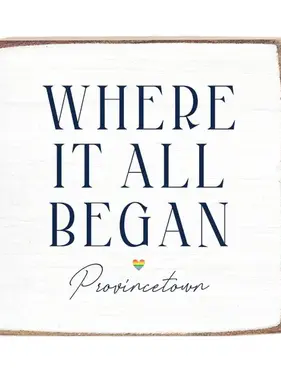 Square Block - Where It All Began (Rainbow Heart)