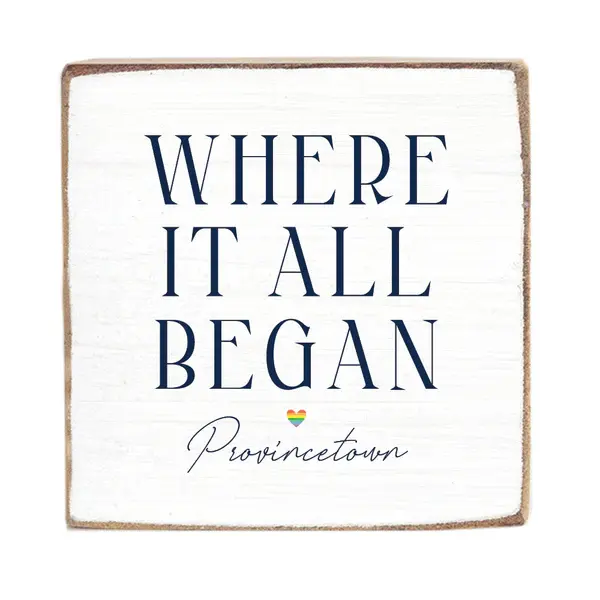 Square Block - Where It All Began (Rainbow Heart)