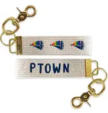 Key Chain Rainbow Sailboats