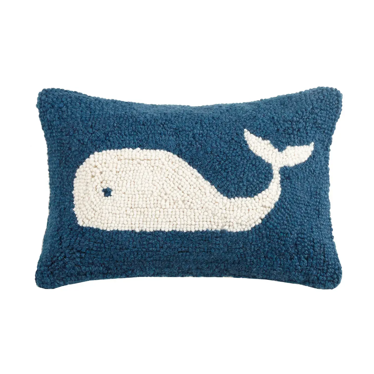 Whale Hook Pillow 12" x 8"