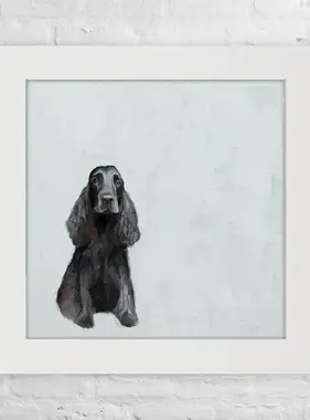 Cocker Spaniel Black - Happy Square