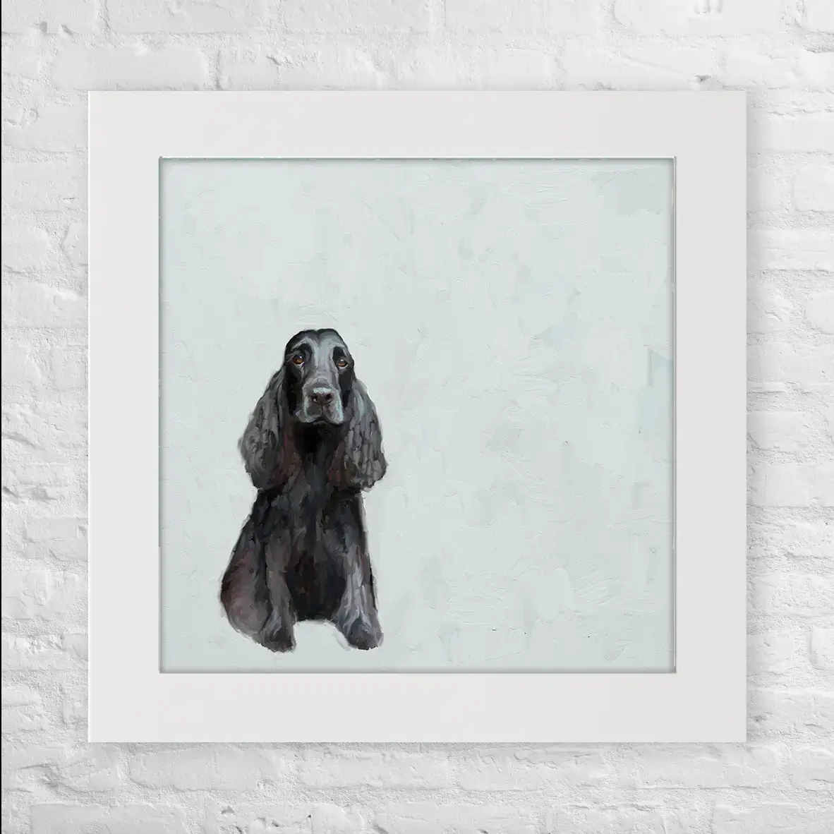 Cocker Spaniel Black - Happy Square