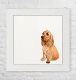 Cocker Spaniel Blond - Happy Square