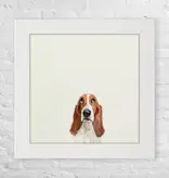Basset Hound Things Are Looking Up - Happy Square