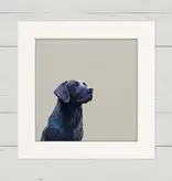 Black Lab Moment Happy Square