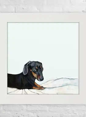 Doxie Side Eye - Happy Square
