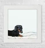 Doxie Side Eye Happy Square
