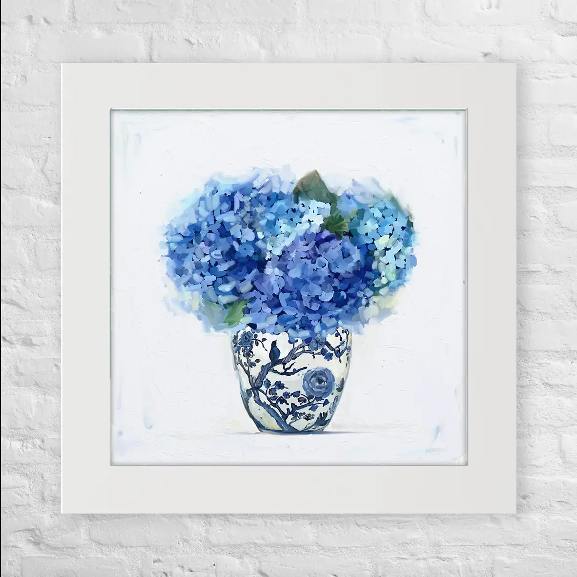Dreaming in Blue Hydrangeas - Coastal Square