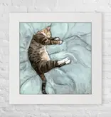 Relaxed Cat Happy Square