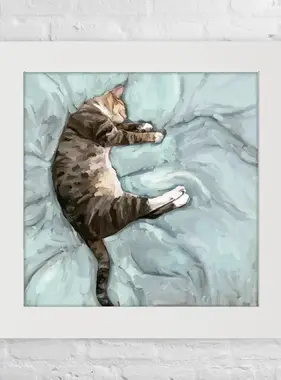 Relaxed Cat - Happy Square