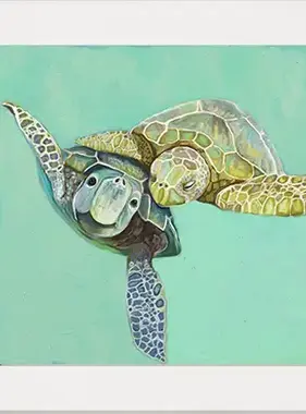 Sea Turtle Honeymoon - Happy Square