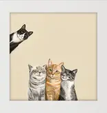 Cats Three Plus One Happy - Happy Square