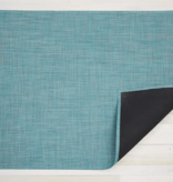Chilewich Mini Basketweave Floor Mat Turquoise Large Runner (9')