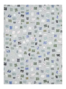 Chilewich Pietra Floor Mat Deep Sea Small (2' x 3')