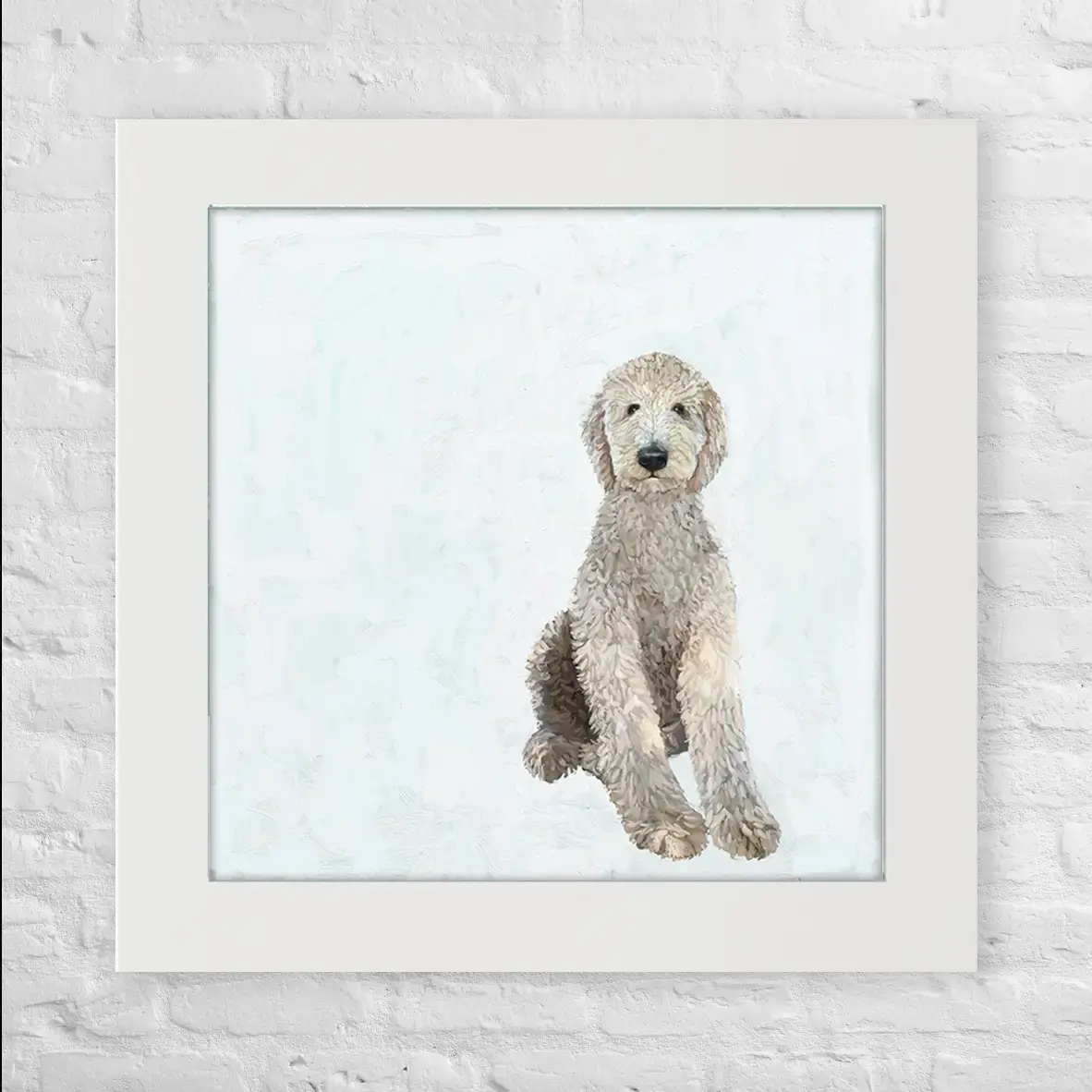 Labradoodle All Legs - Happy Square